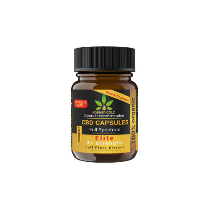 Picture of CBD “ELITE” 10 CAPSULES 25MG/CAP “SOLVENT-LESS PRESSED”