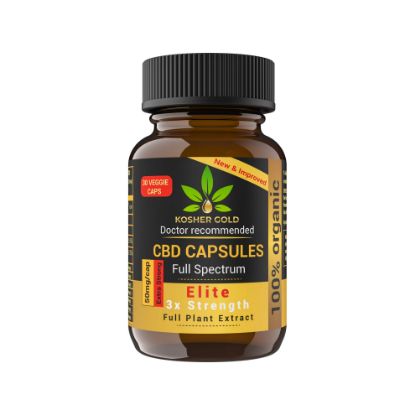 Picture of CBD “ELITE” 30 CAPSULES 50MG/CAP “SOLVENT-LESS PRESSED”